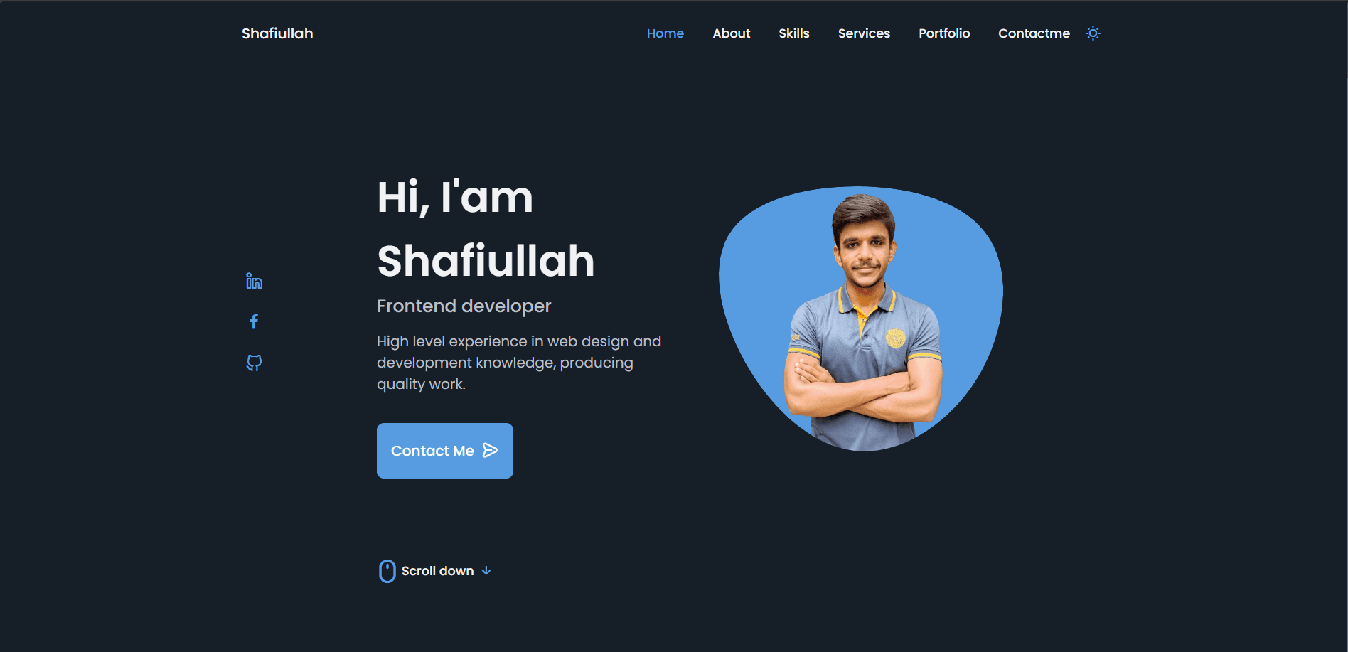Personal Portfolio Website project screenshot